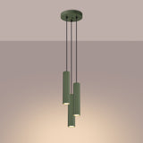 Hanglamp KARBON 3P olijfgroen