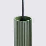 Hanglamp KARBON 3P olijfgroen