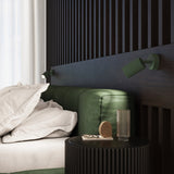 Wandlamp KARBON olijfgroen met schakelaar