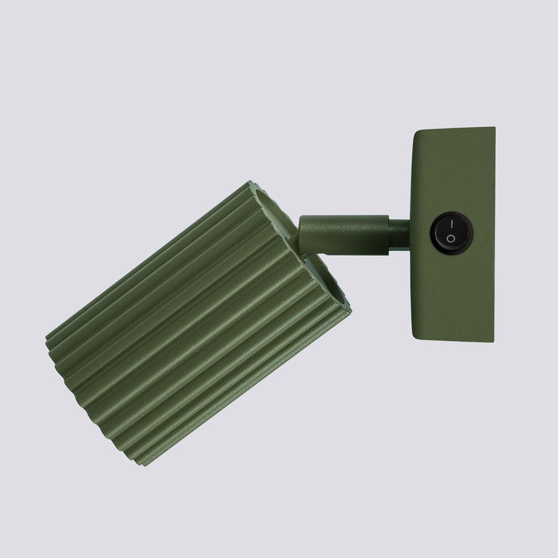 Wandlamp KARBON olijfgroen met schakelaar
