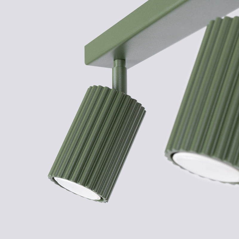 Plafondlamp KARBON 2 olijfgroen