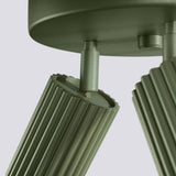 Plafondlamp KARBON 3P olijfgroen