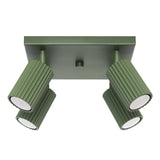 Plafondlamp KARBON 4 olijfgroen