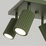 Plafondlamp KARBON 4 olijfgroen