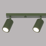 Plafondlamp KARBON 4L olijfgroen
