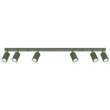 Plafondlamp KARBON 6L olijfgroen