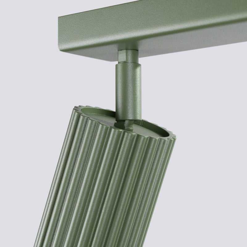 Plafondlamp KARBON 6L olijfgroen