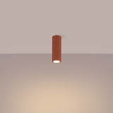 Plafondlamp KARBON 20 rood oker