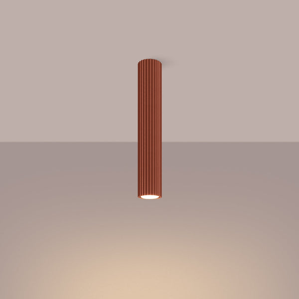 Plafondlamp KARBON 40 rood oker