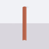 Plafondlamp KARBON 60 rood oker