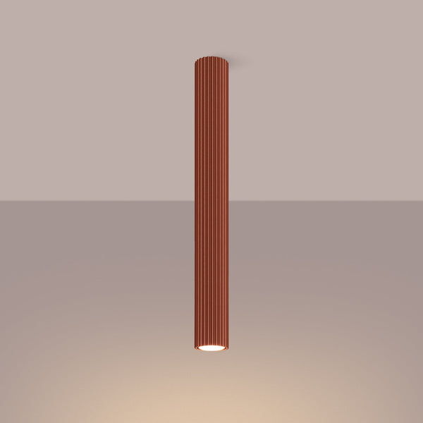 Plafondlamp KARBON 60 rood oker