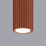 Plafondlamp KARBON 60 rood oker