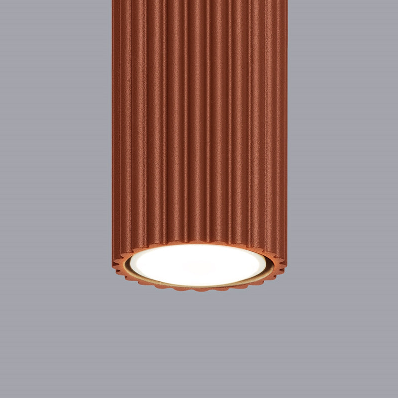 Plafondlamp KARBON 60 rood oker