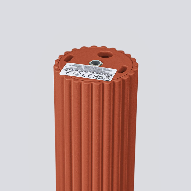 Plafondlamp KARBON 60 rood oker
