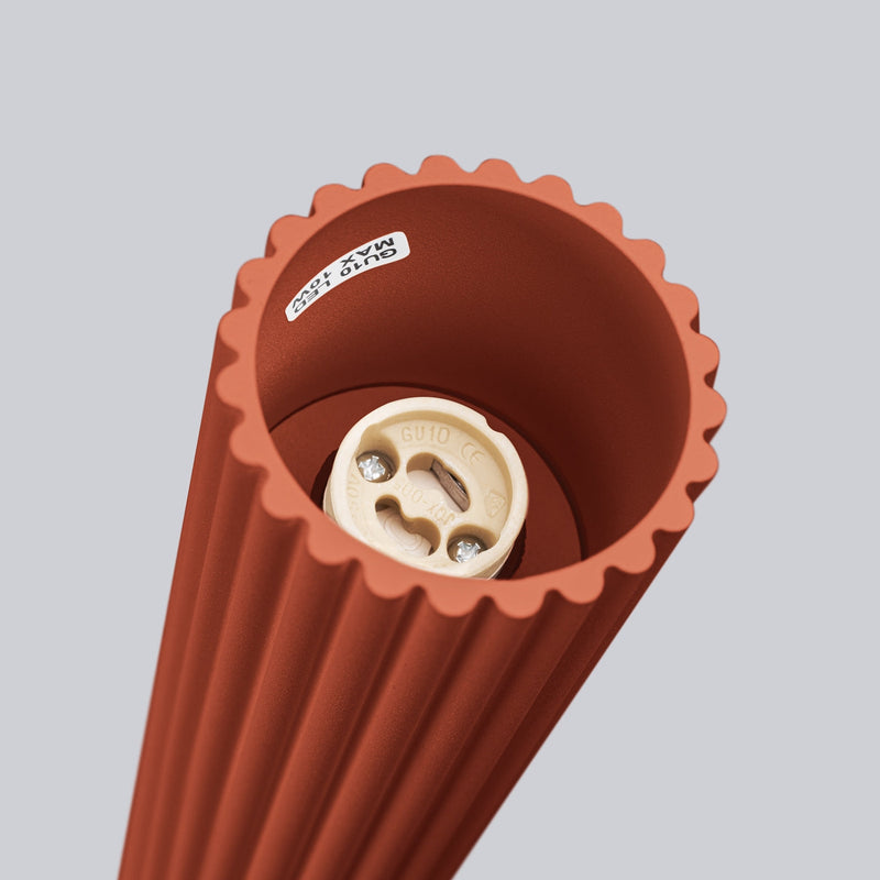 Plafondlamp KARBON 60 rood oker