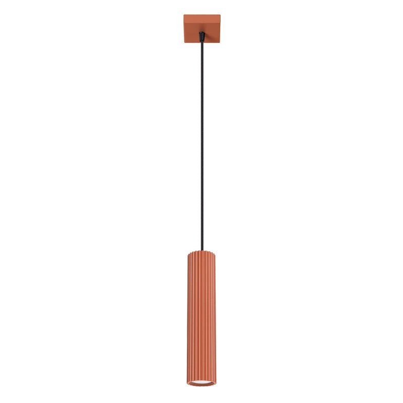 Hanglamp KARBON 1 rood oker