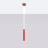 Hanglamp KARBON 1 rood oker
