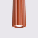 Hanglamp KARBON 1 rood oker