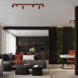 Hanglamp KARBON 2 rood oker