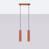 Hanglamp KARBON 2 rood oker