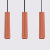 Hanglamp KARBON 3L rood oker