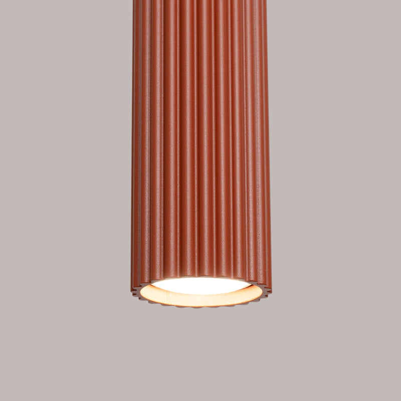 Hanglamp KARBON 3L rood oker