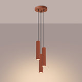 Hanglamp KARBON 3P rood oker