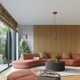 Wandlamp KARBON 30 rood oker
