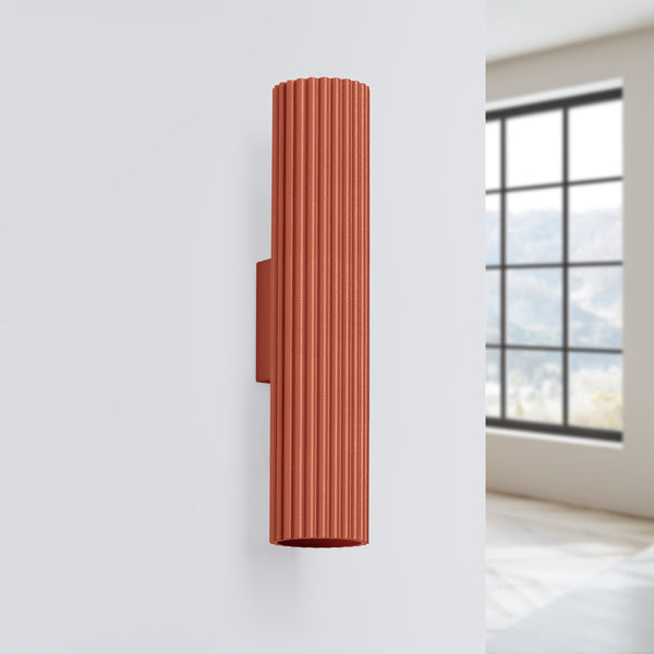 Wandlamp KARBON 30 rood oker
