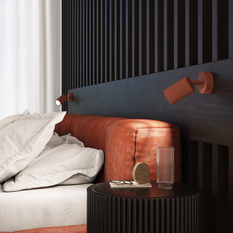 Wandlamp KARBON rood oker