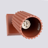 Wandlamp KARBON rood oker