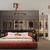 Wandlamp KARBON rood oker met schakelaar