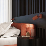 Wandlamp KARBON rood oker met schakelaar