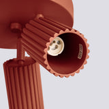 Plafondlamp KARBON 3P rood oker