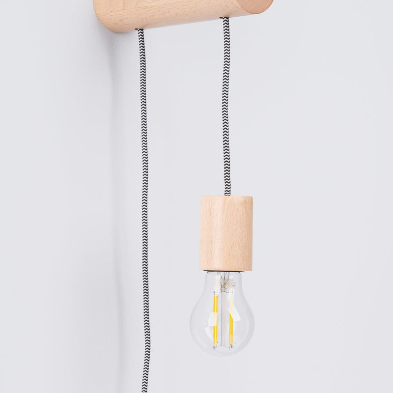 Wandlamp NIMBI E27 met schakelaar