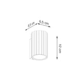 Wandlamp KARBON 10 zwart