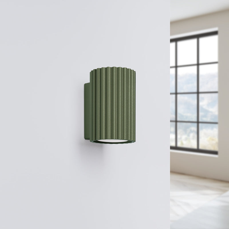 Wandlamp KARBON 10 olijfgroen