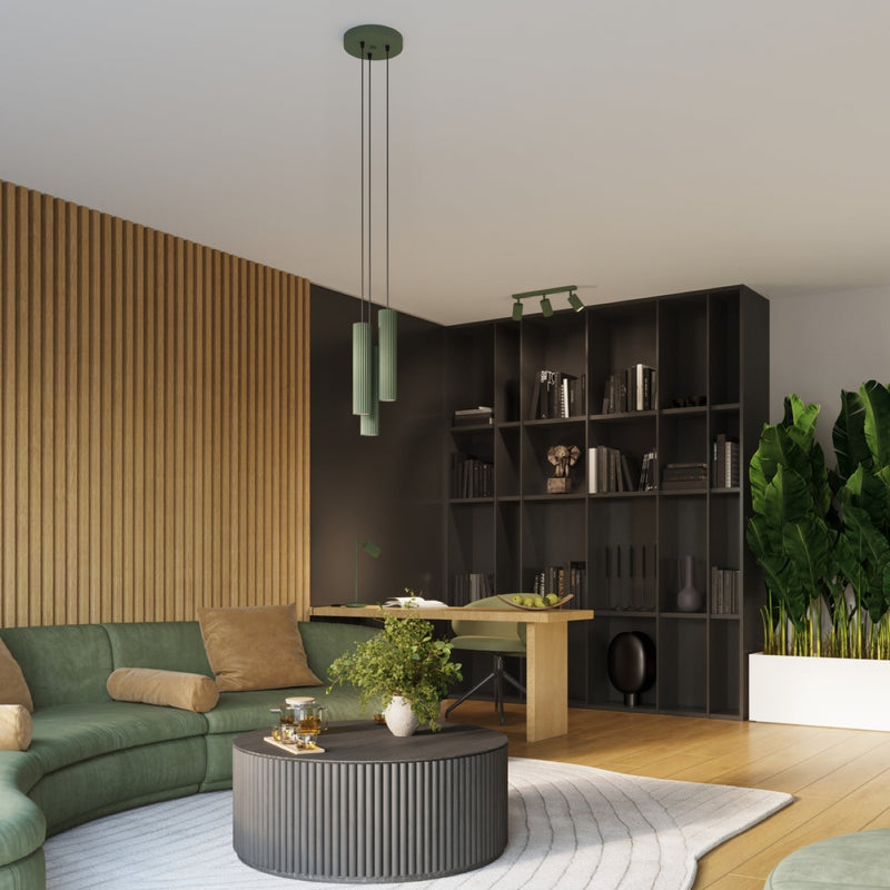 Wandlamp KARBON 20 olijfgroen