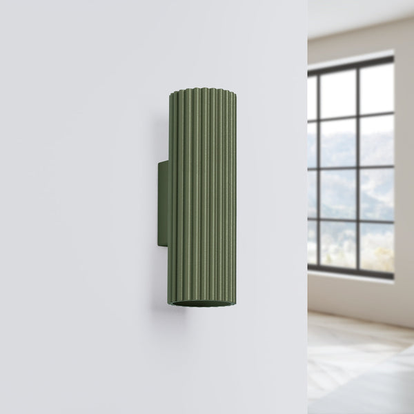 Wandlamp KARBON 20 olijfgroen
