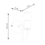 Wandlamp TIMBO wit
