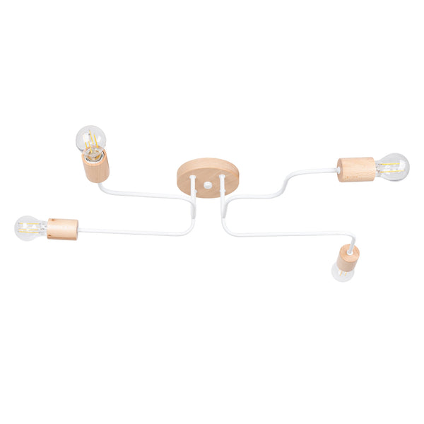 Moderne witte Kroonluchter TIMBO 4