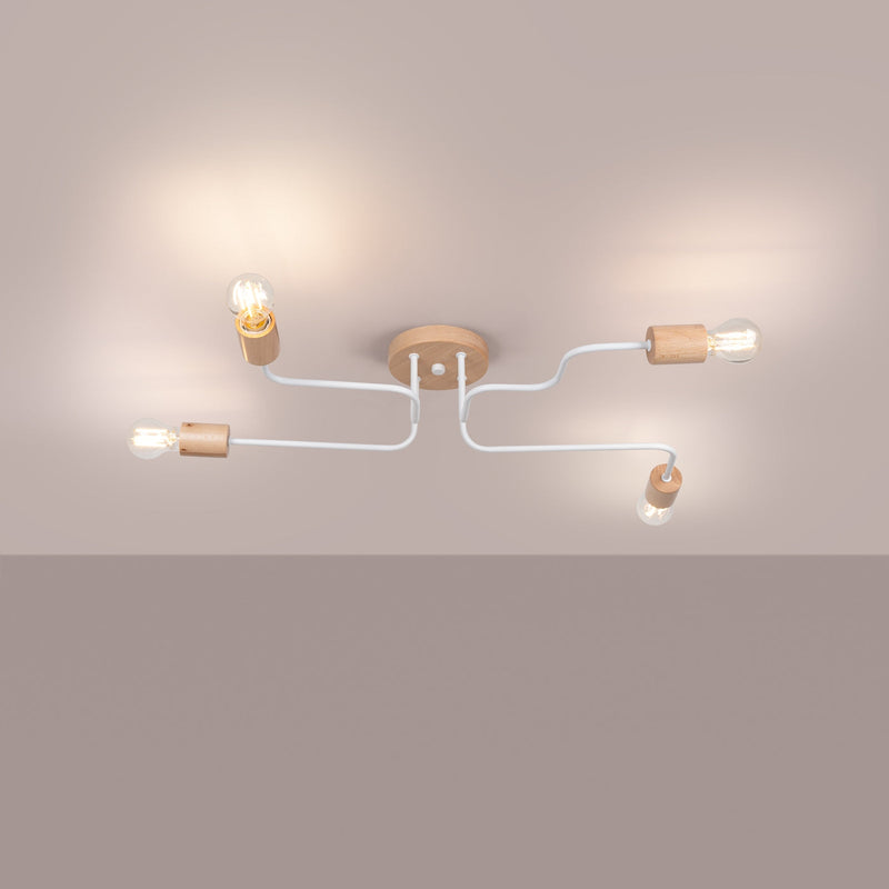 Moderne witte Kroonluchter TIMBO 4