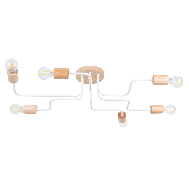 Moderne witte Kroonluchter TIMBO 6