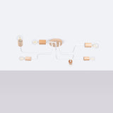 Moderne witte Kroonluchter TIMBO 6
