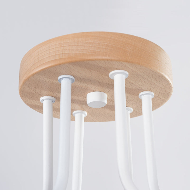 Moderne witte Kroonluchter TIMBO 6