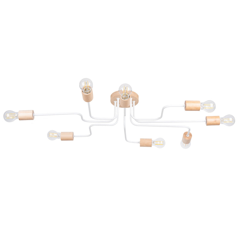 Moderne witte Kroonluchter TIMBO 8