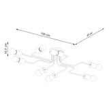 Moderne witte Kroonluchter TIMBO 8