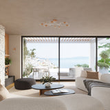 Moderne witte Kroonluchter TIMBO 8