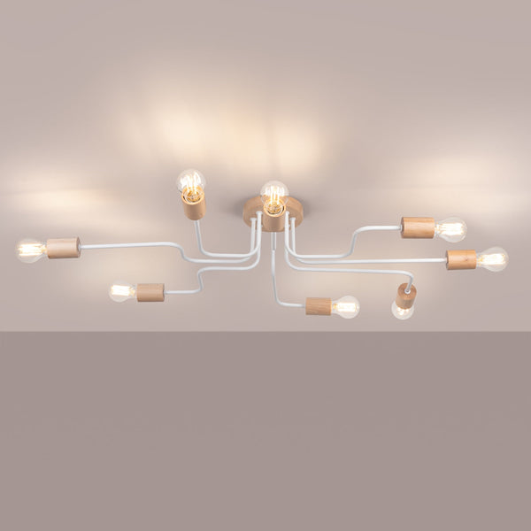 Moderne witte Kroonluchter TIMBO 8