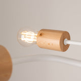 Moderne witte Kroonluchter TIMBO 8